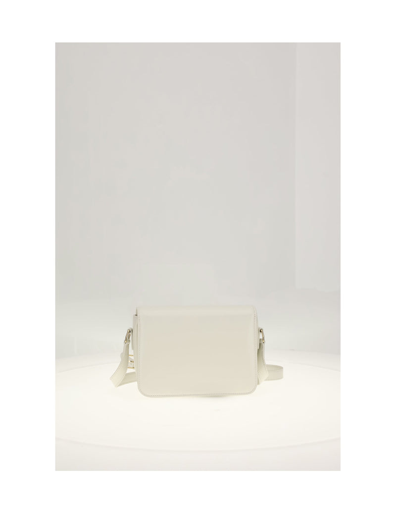 Celine Shoulder Bag — White Calf Leather (bos Taurus)