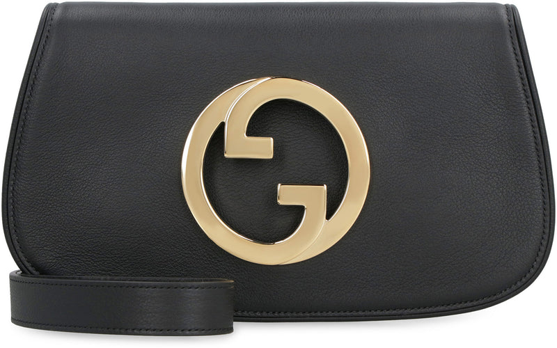 Gucci Blondie Shoulder Bag — Black Calf Leather