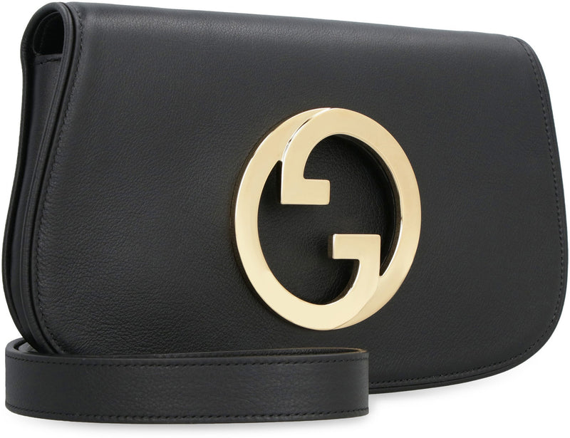 Gucci Blondie Shoulder Bag — Black Calf Leather