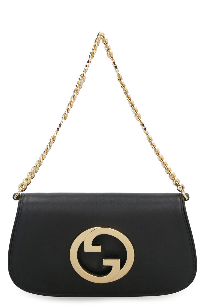 Gucci Blondie Shoulder Bag — Black Calf Leather