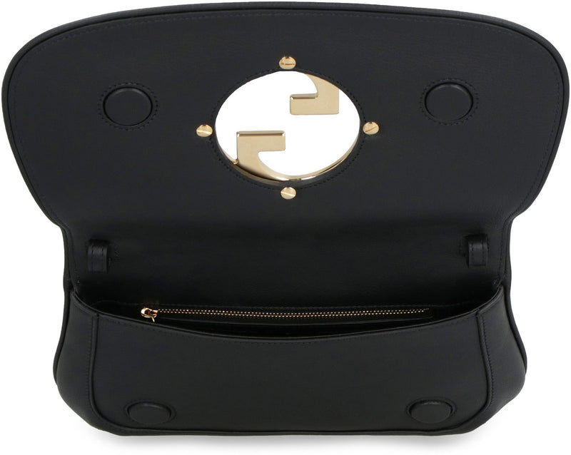 Gucci Blondie Shoulder Bag — Black Calf Leather