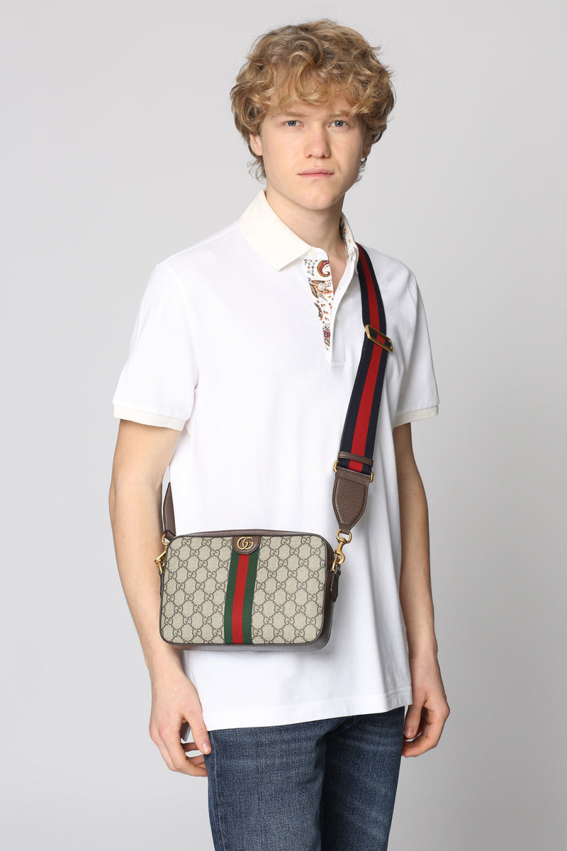 Gucci Ophidia Shoulder Bag — Beige