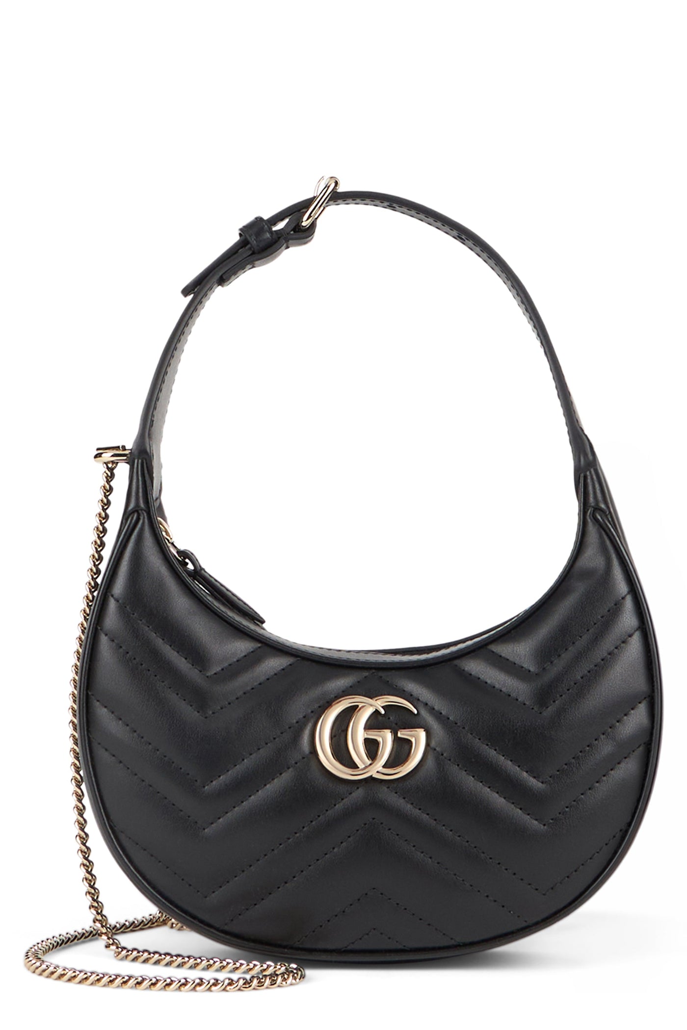 Gucci Shoulder Bag — Black Calf Skin