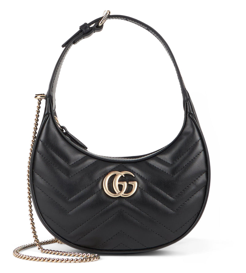 Gucci Shoulder Bag — Black Calf Skin