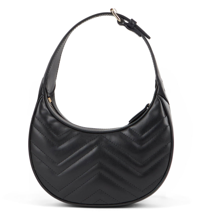 Gucci Shoulder Bag — Black Calf Skin