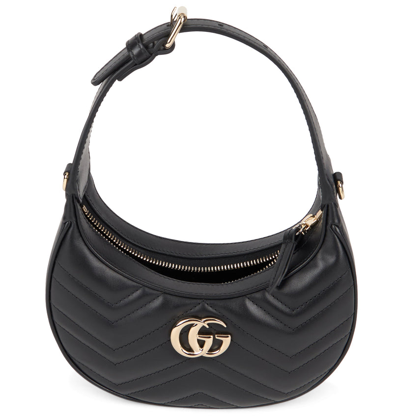 Gucci Shoulder Bag — Black Calf Skin