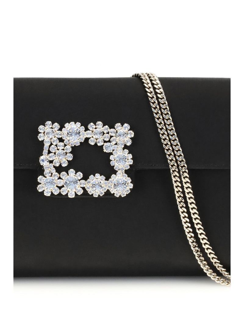 Roger Vivier Clutch — Black Viscose