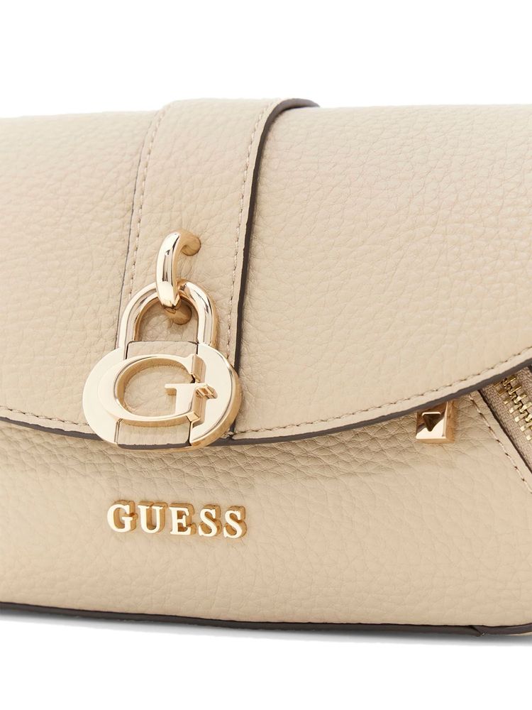 Guess Crossbody Bag — Beige Polyurethane