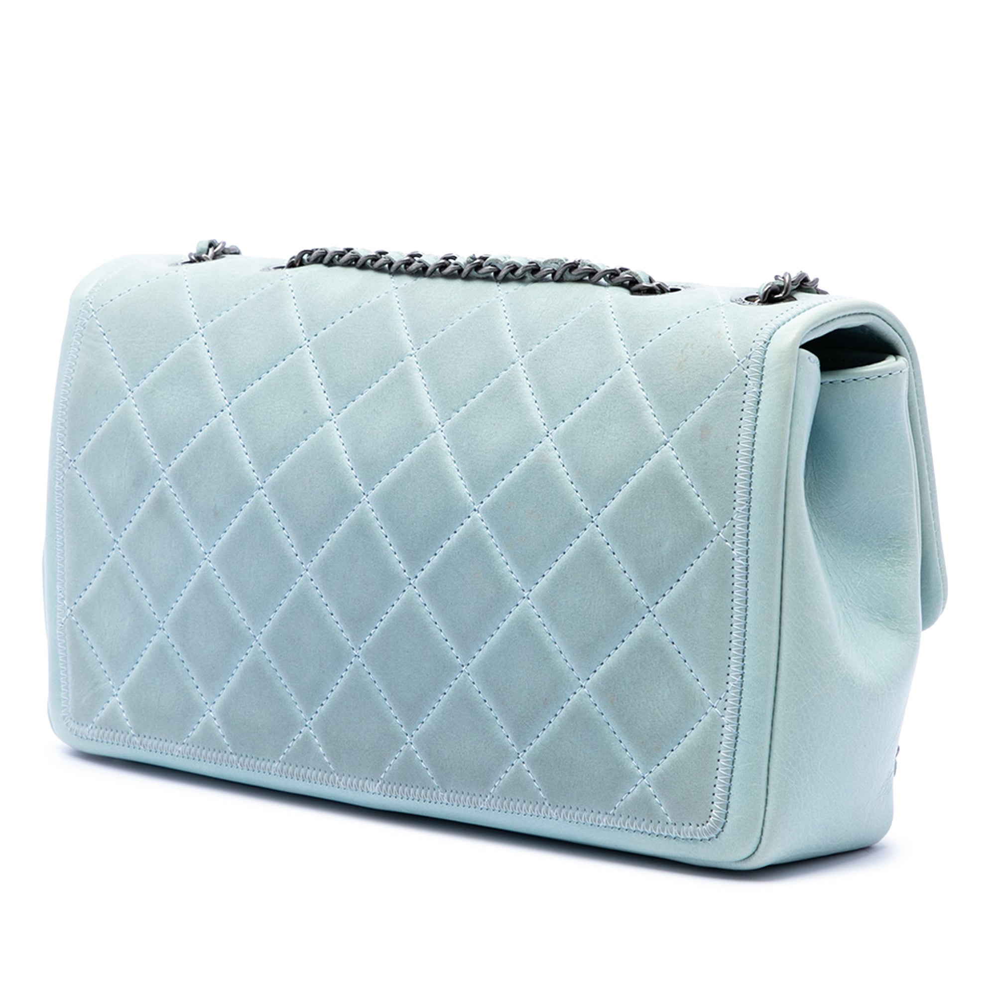CC Quilted Calfskin Single Flap - Image 2