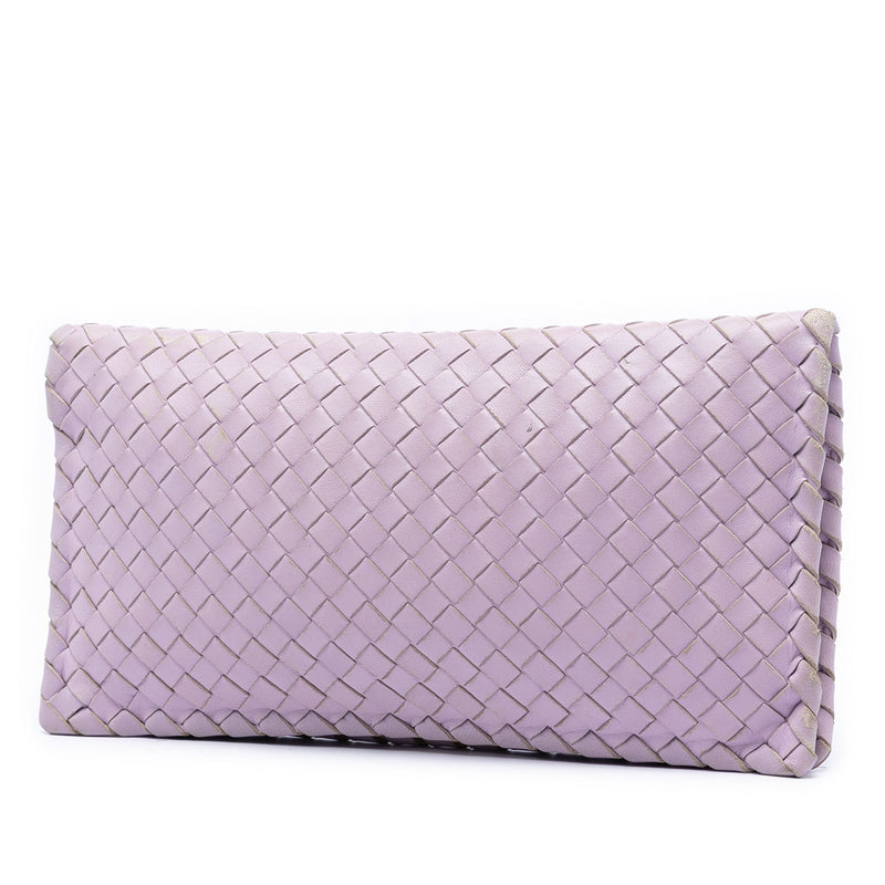 Nappa Intrecciato Turn Lock Clutch - Image 2