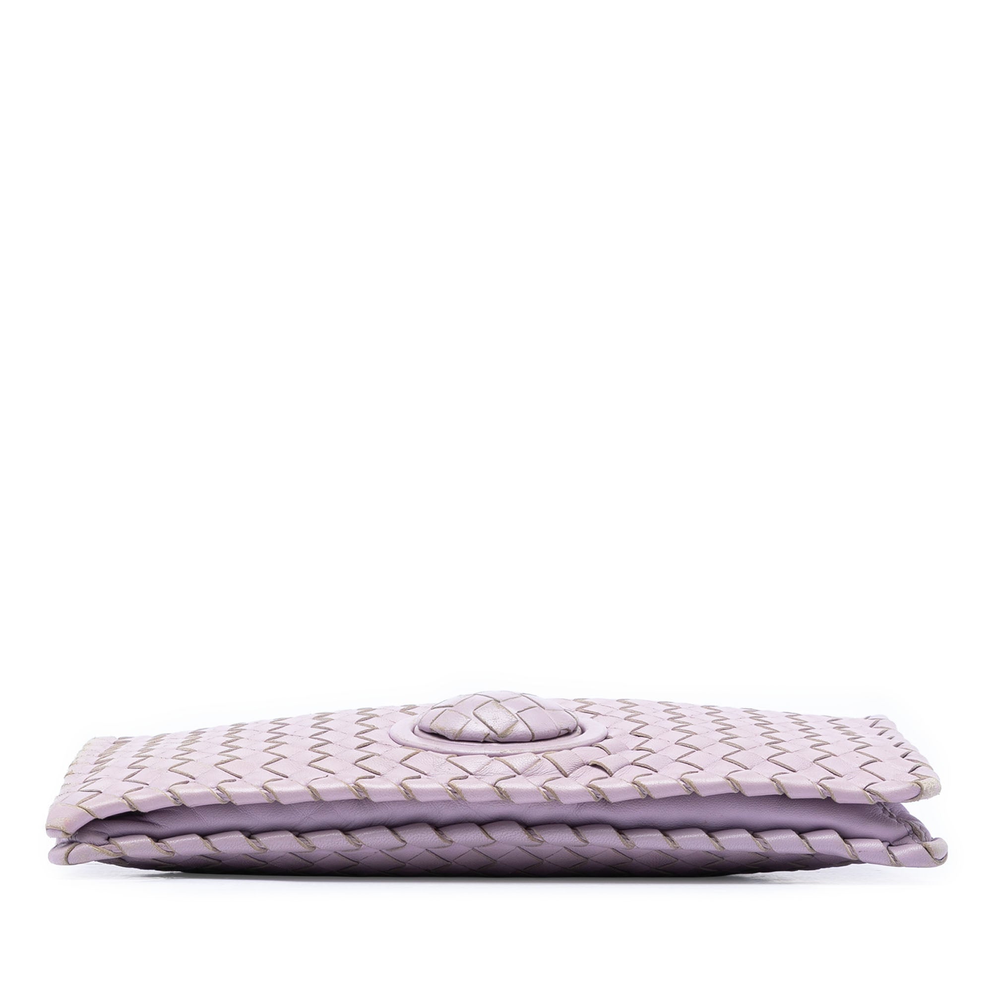 Nappa Intrecciato Turn Lock Clutch - Image 3