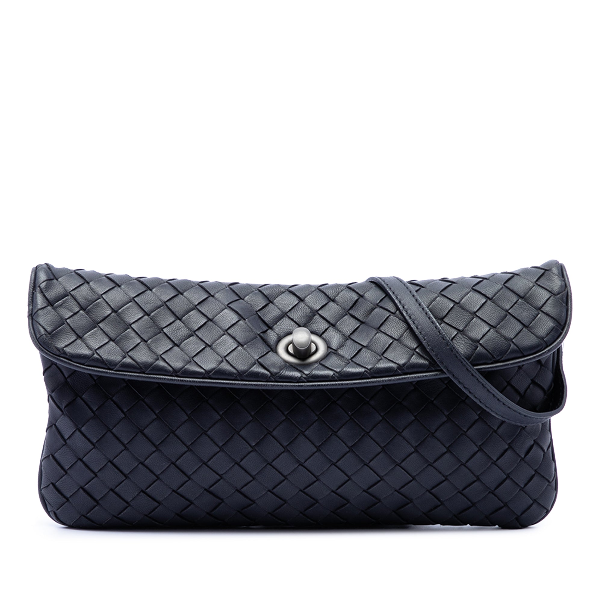 Mini Nappa Intrecciato Turn Lock Crossbody - Image 1