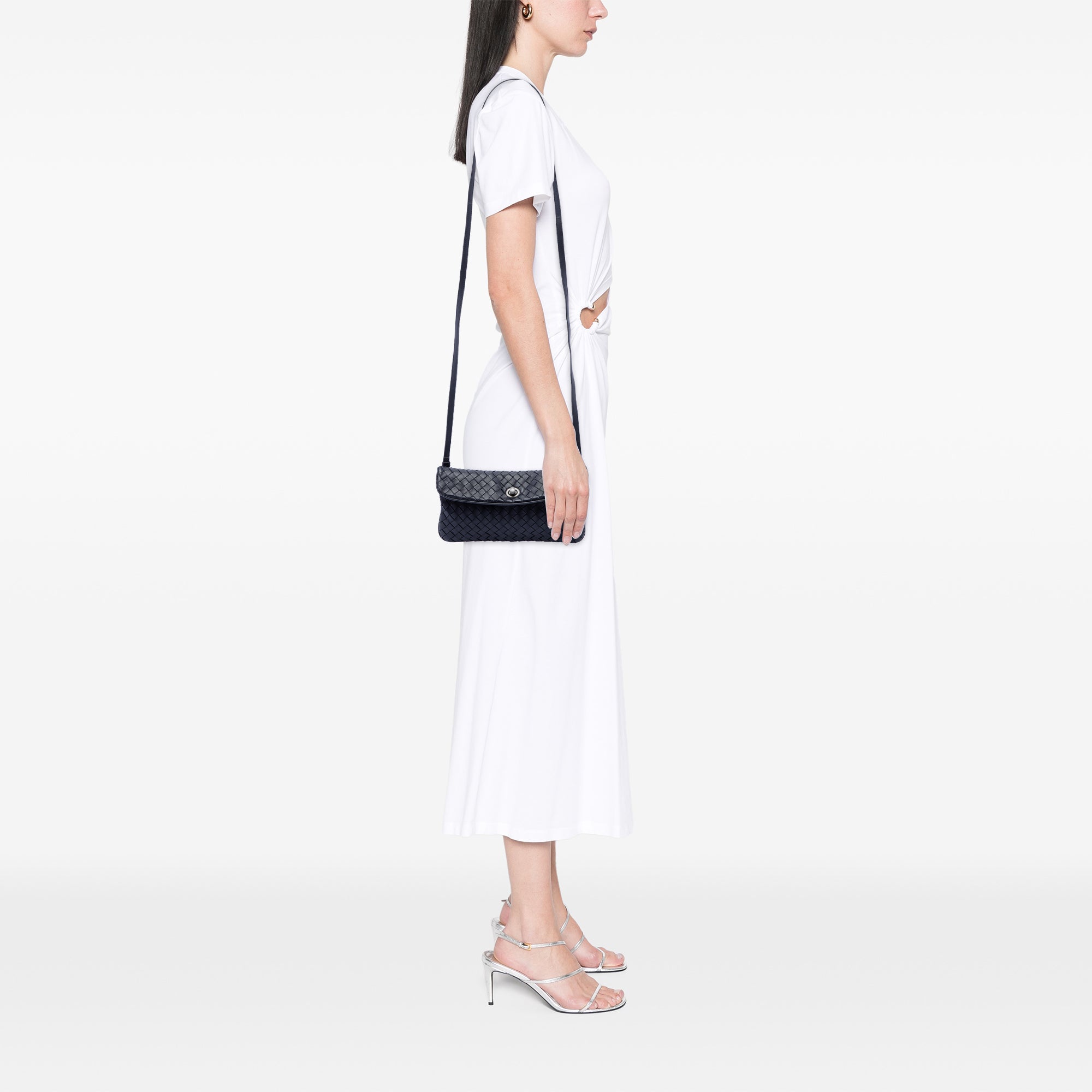 Mini Nappa Intrecciato Turn Lock Crossbody - Image 6