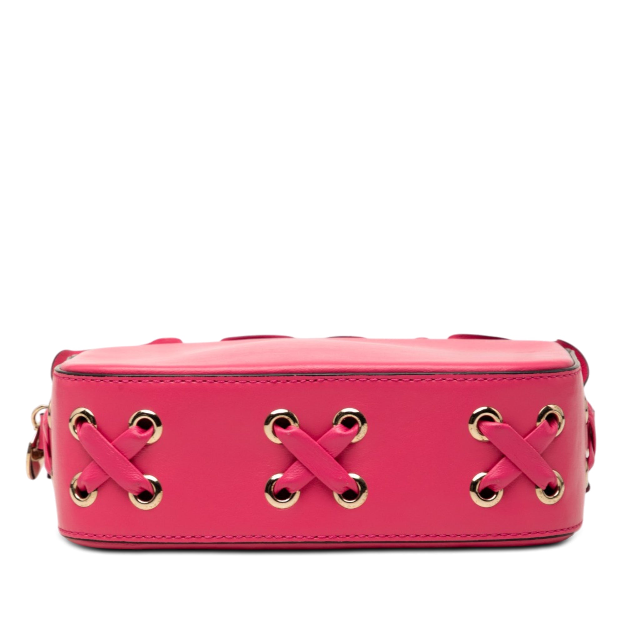 Leather Ruffle Trim Crossbody - Image 3