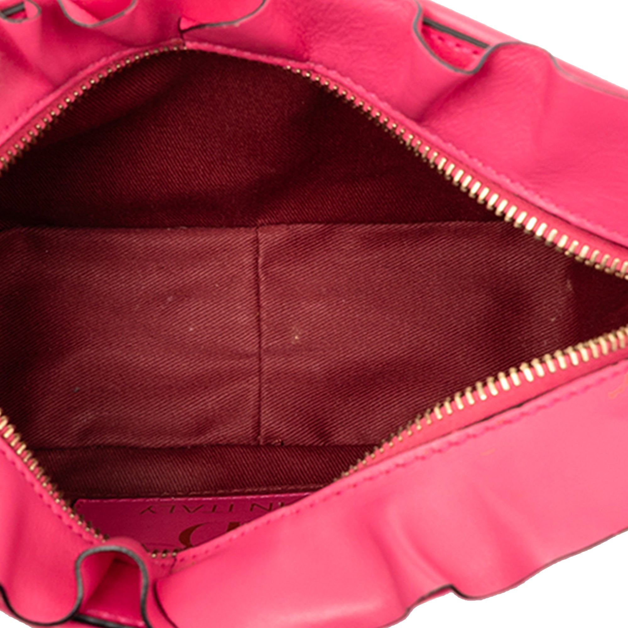 Leather Ruffle Trim Crossbody - Image 4