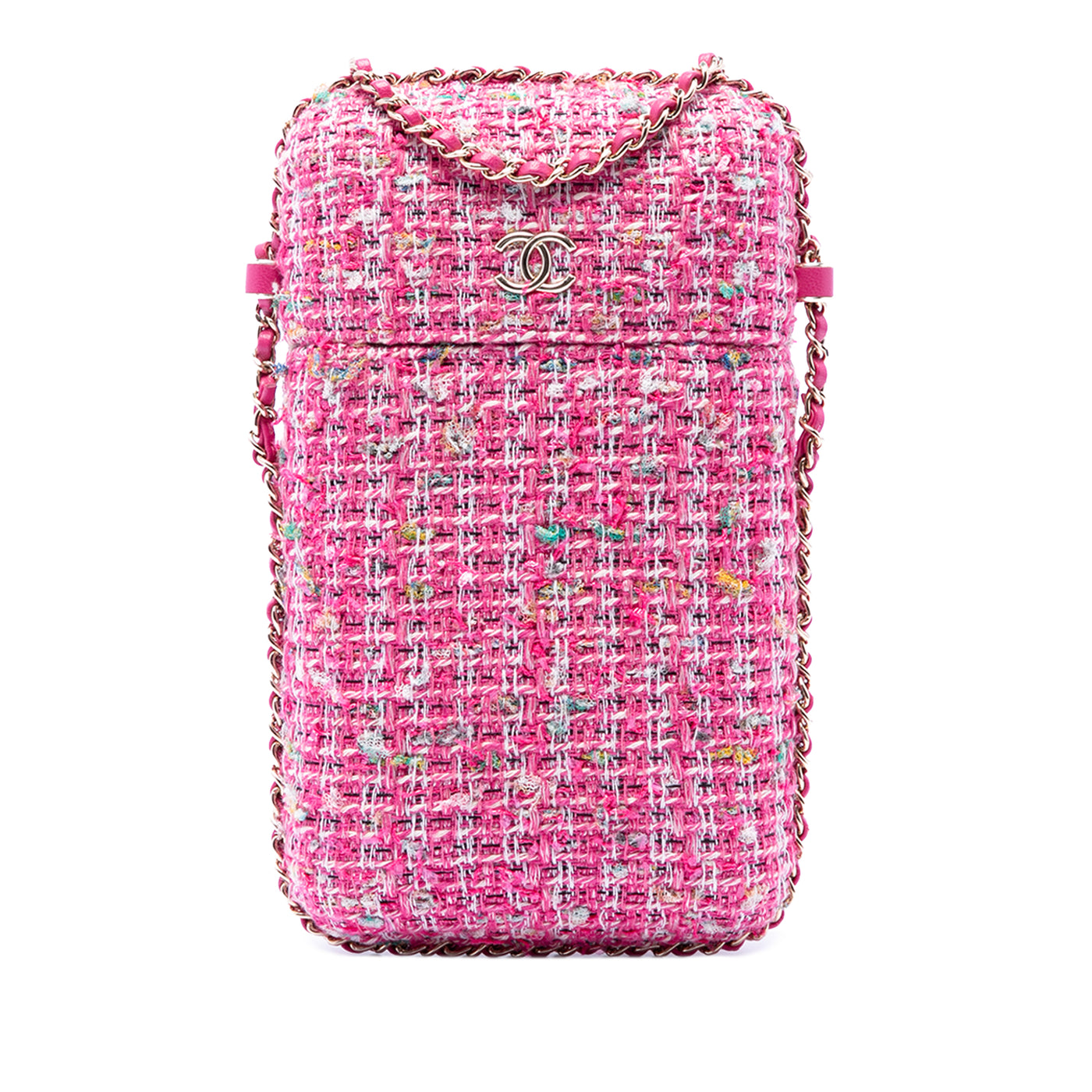 Tweed Chain Around Phone Holder - Image 1