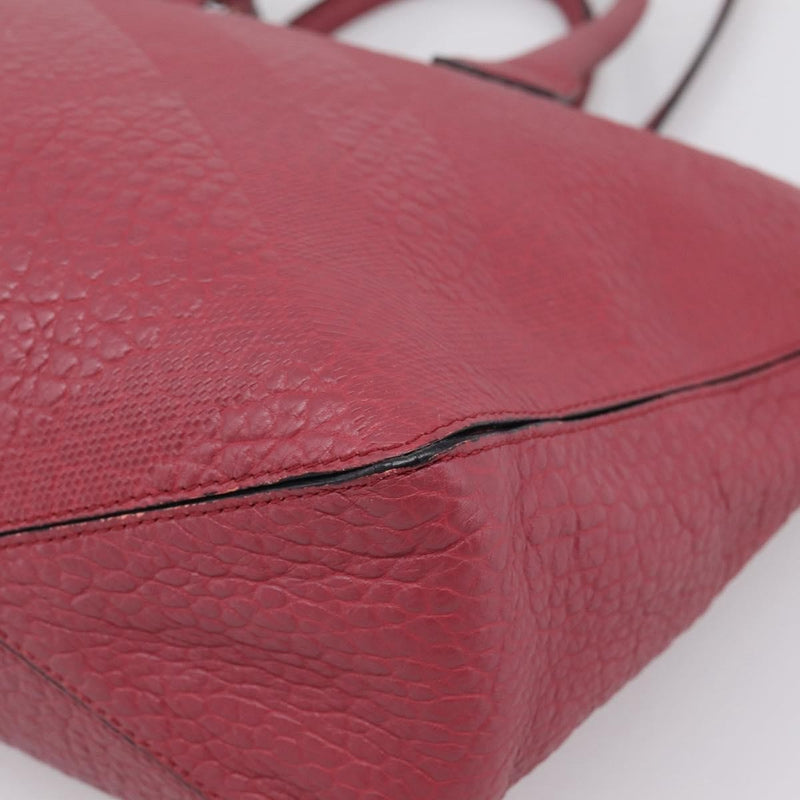 Burberry Clifton Convertible Heritage Grained Leather Red Bag