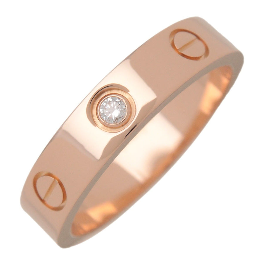 Cartier Love Wedding Band 1 Diamond 18k Rose Gold With Rose_gold Bijoux