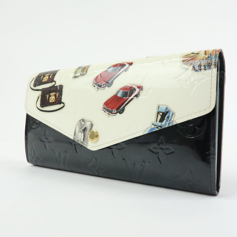 Louis Vuitton Sarah Wallet Nm Limited Edition Stickers Monogram Vernis Multicolour Patent_leather