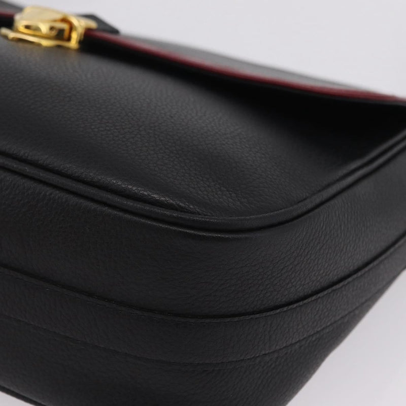 Saint Laurent Vintage Shoulder Bag Leather Black