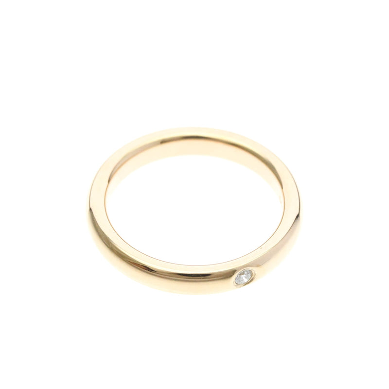 Tiffany & Co. Elsa Peretti 1 Diamond Stacking Band 18k Rose Gold With Pink_gold Bijoux