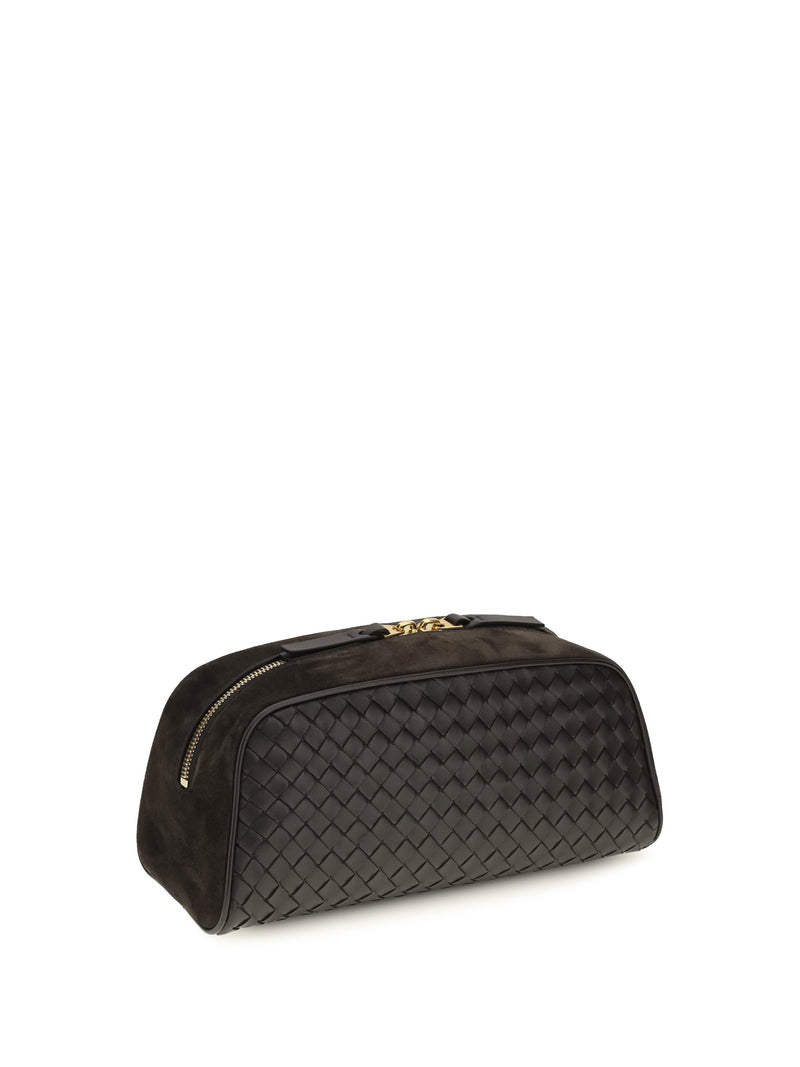 Bottega Veneta Nodo Clutch — Black Lamb Leather