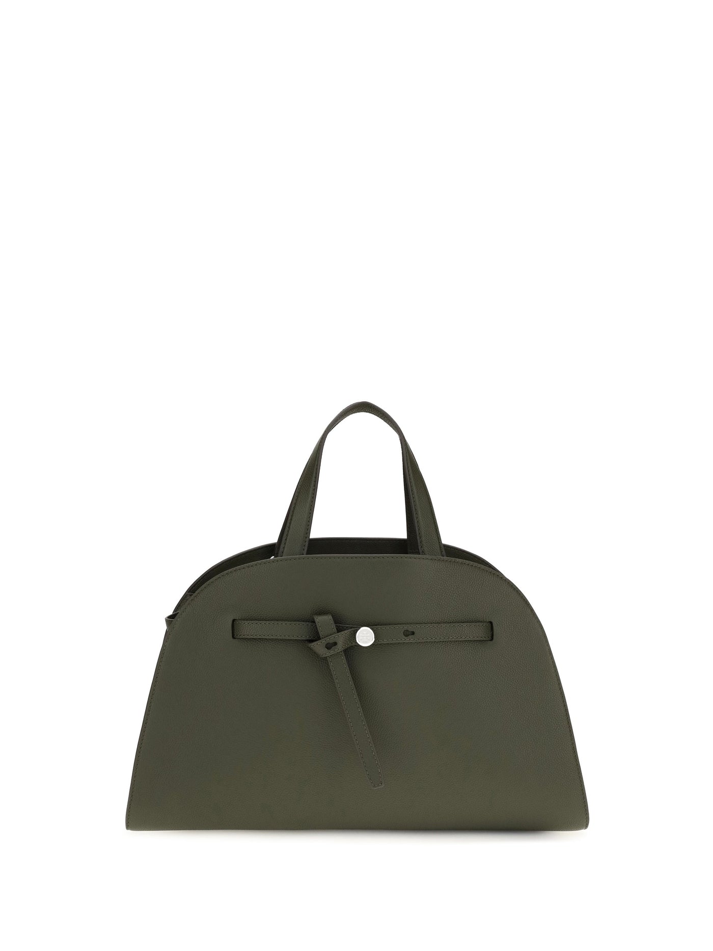 Tory Burch Romy Bauletto Shoulder Bag — Green Leather