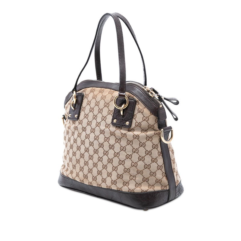 Medium GG Canvas Charm Dome Satchel - Image 2