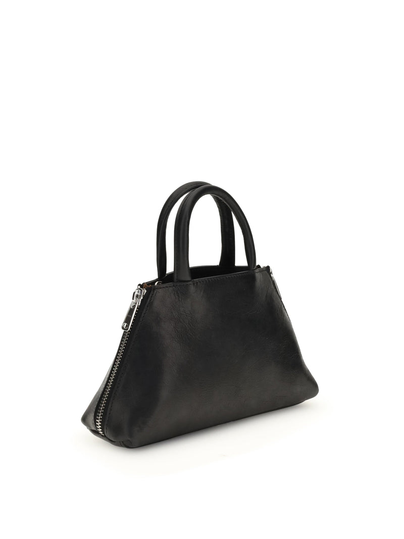 Coperni Data Top Handle Bag — Black Calf Leather