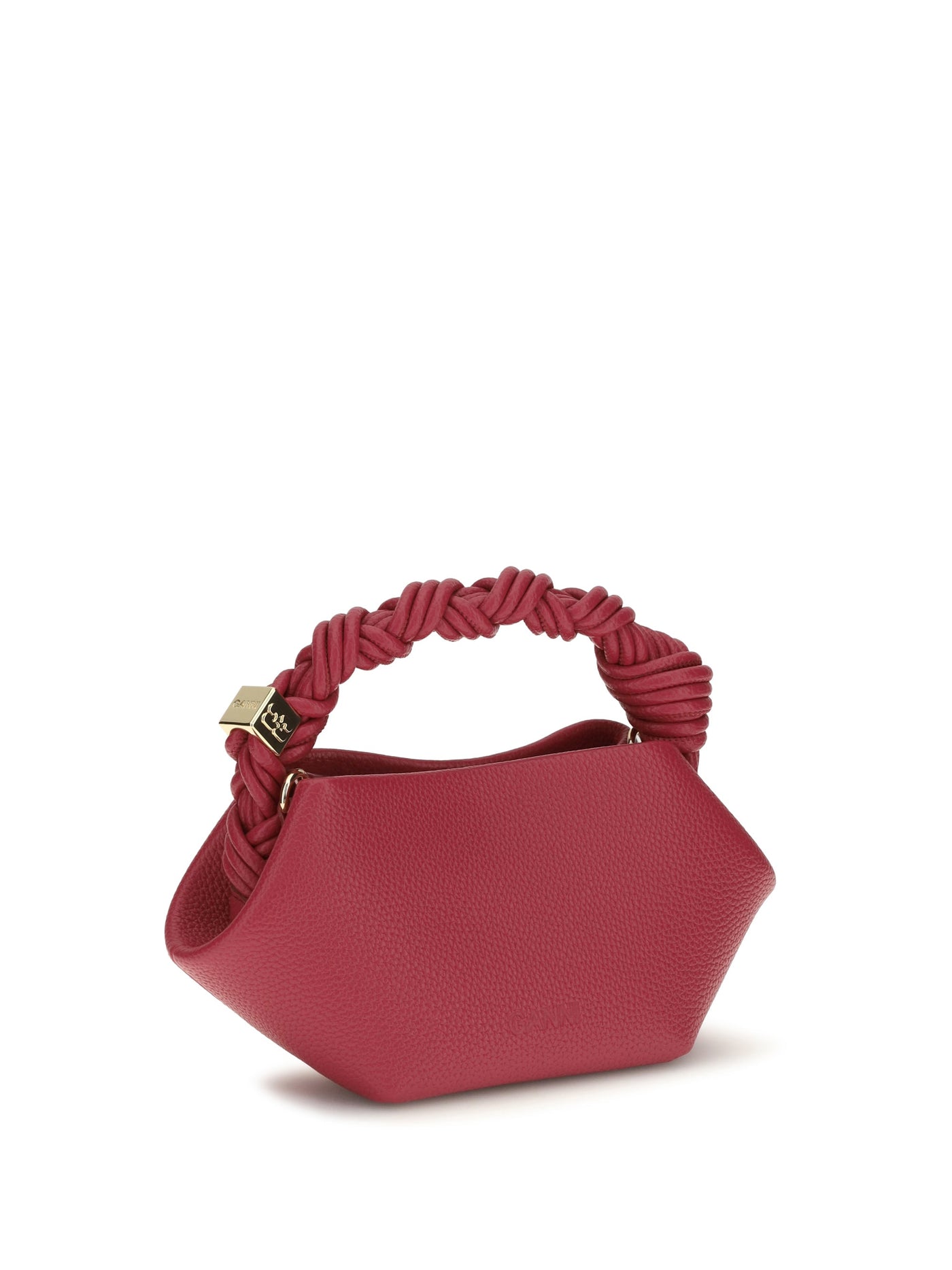 Ganni Bou Shoulder Bag — Red Recycled Polyester