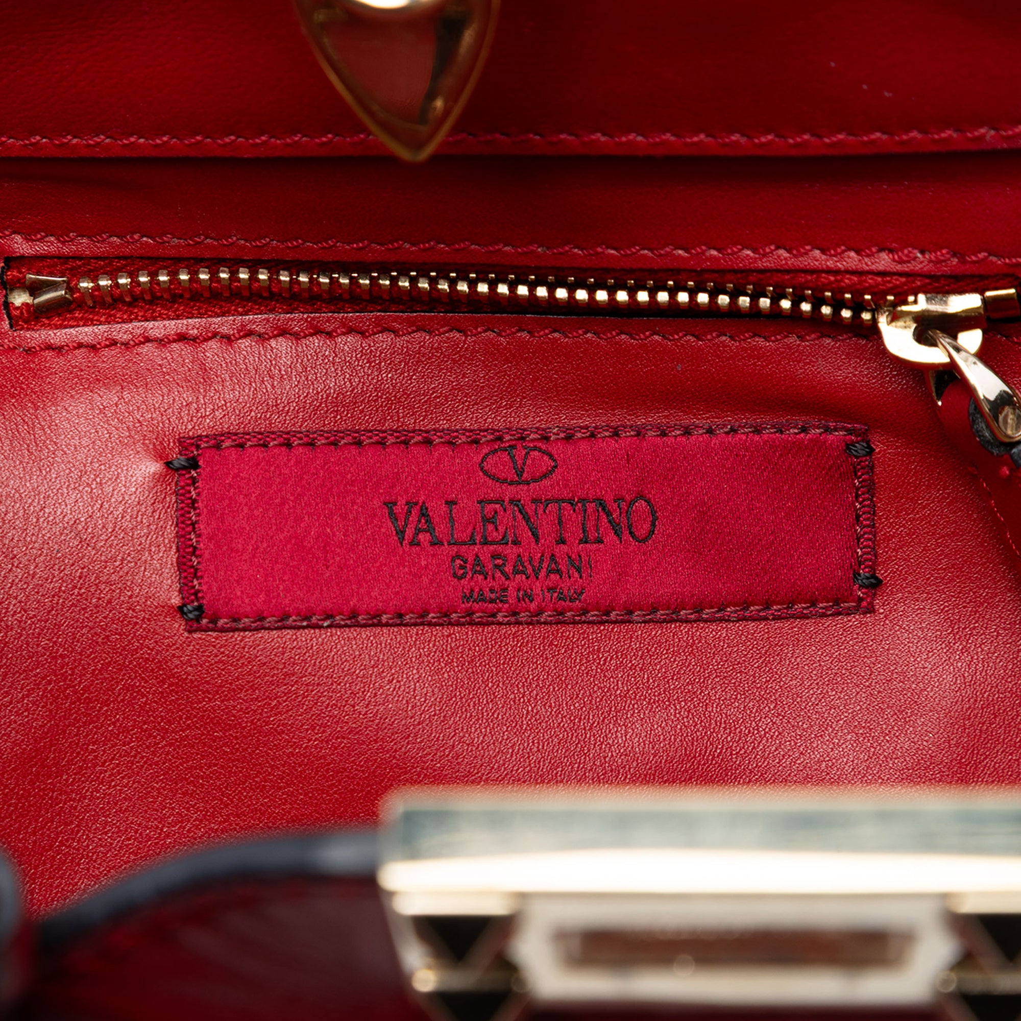 Mini Leather Rockstud Satchel - Image 5