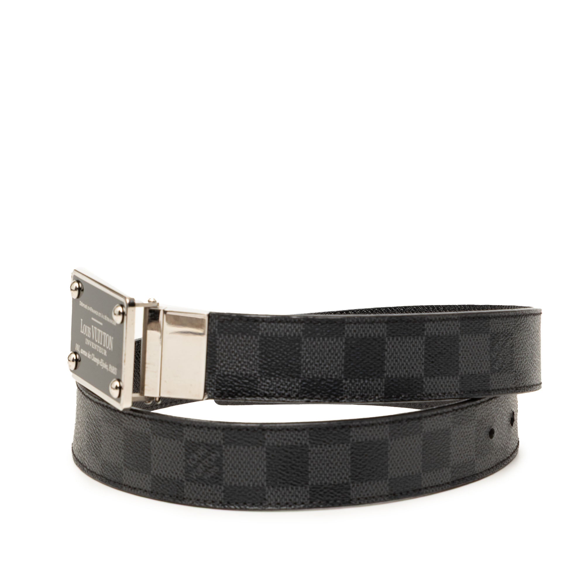 Damier Graphite Inventeur Reversible Belt - Image 2