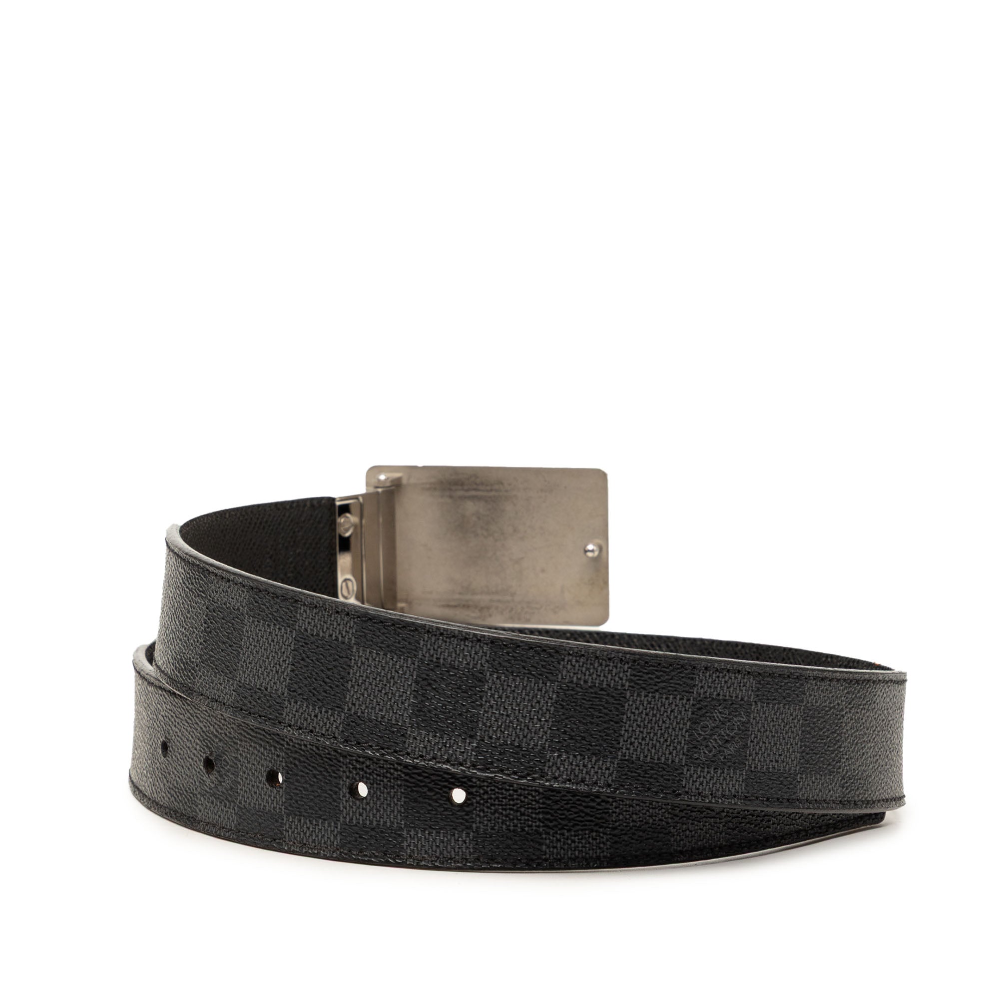 Damier Graphite Inventeur Reversible Belt - Image 3
