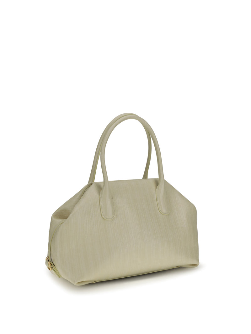 Themoirè Shoulder Bag — Beige Polyurethane