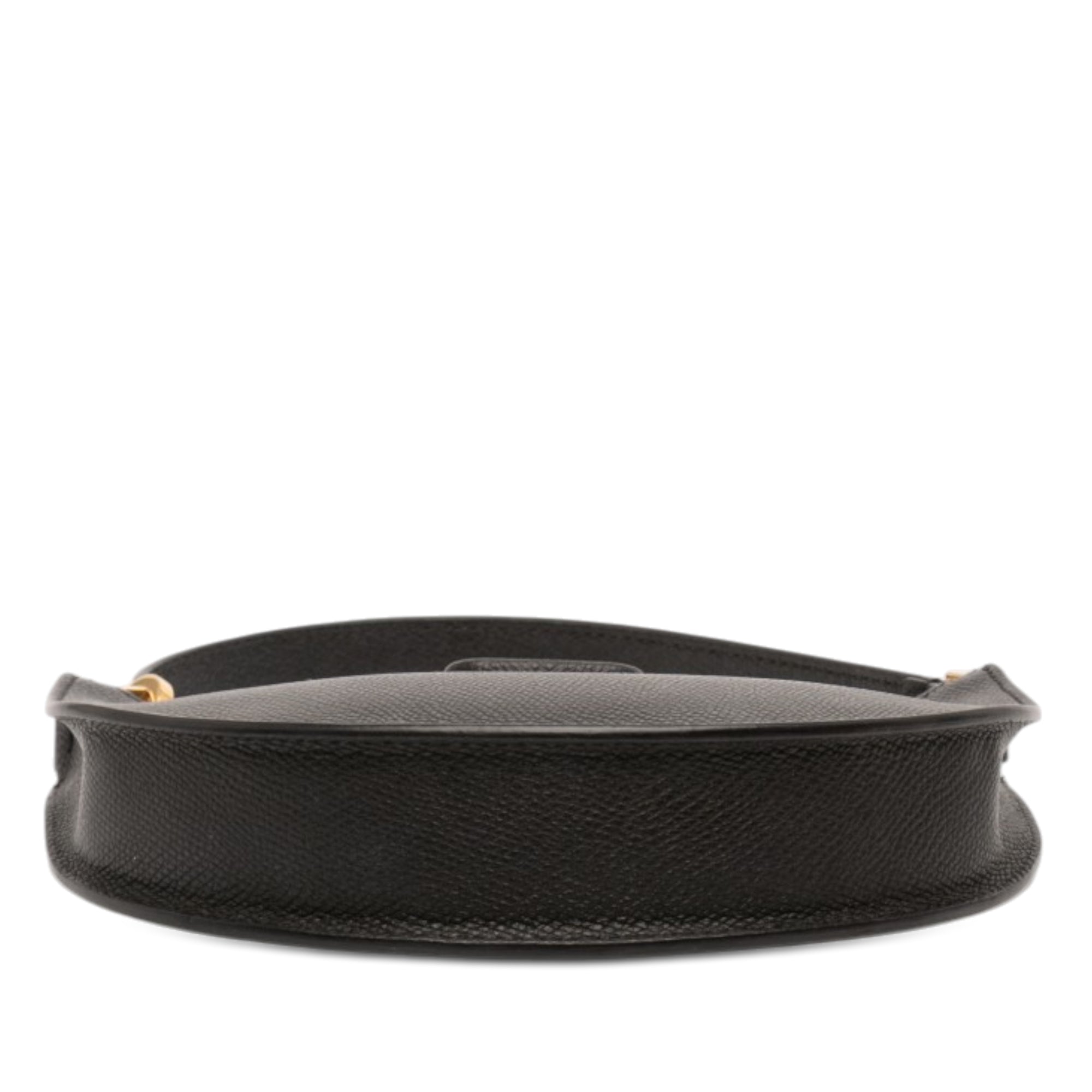 Mini Grainy Calfskin VLogo Hobo - Image 3
