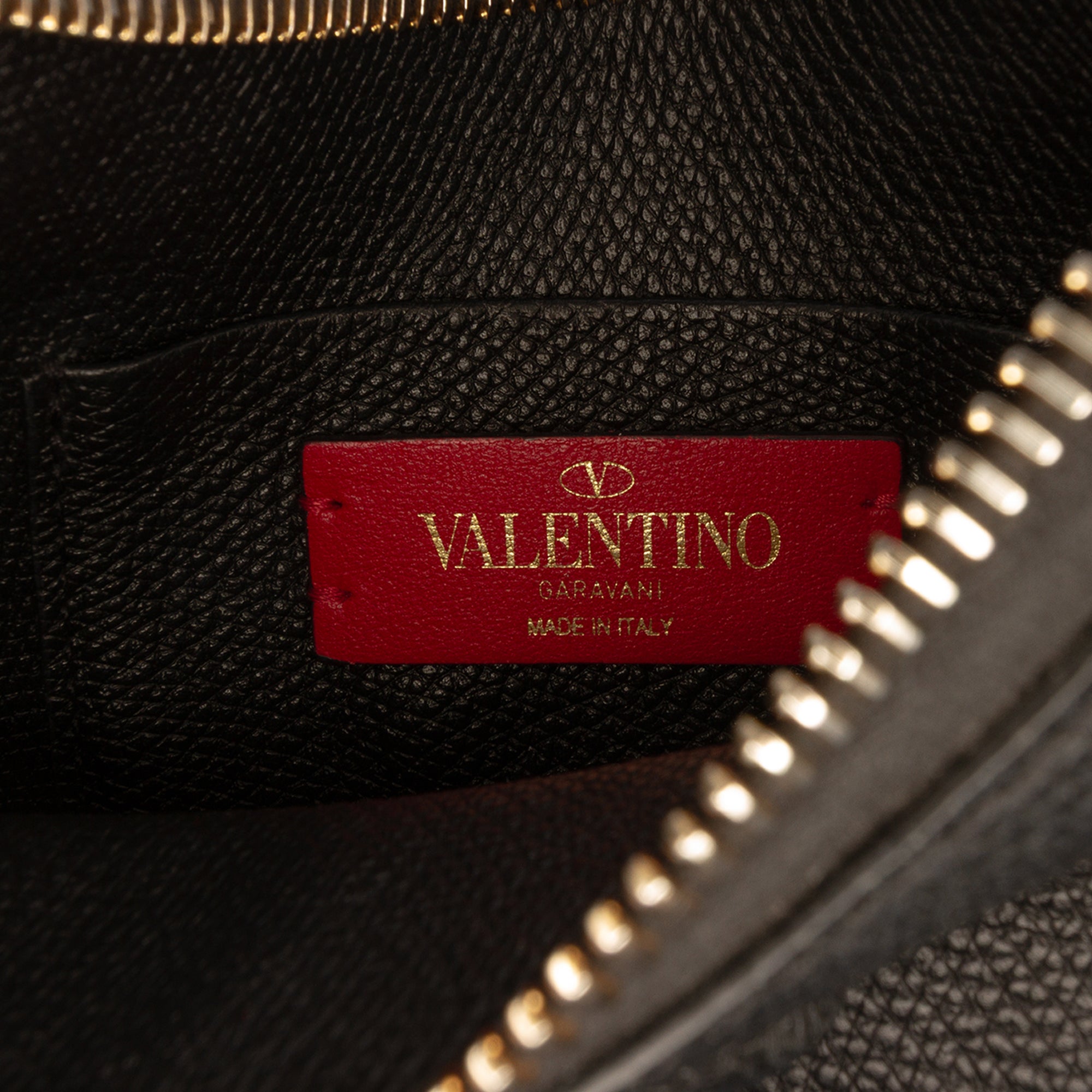 Mini Grainy Calfskin VLogo Hobo - Image 5