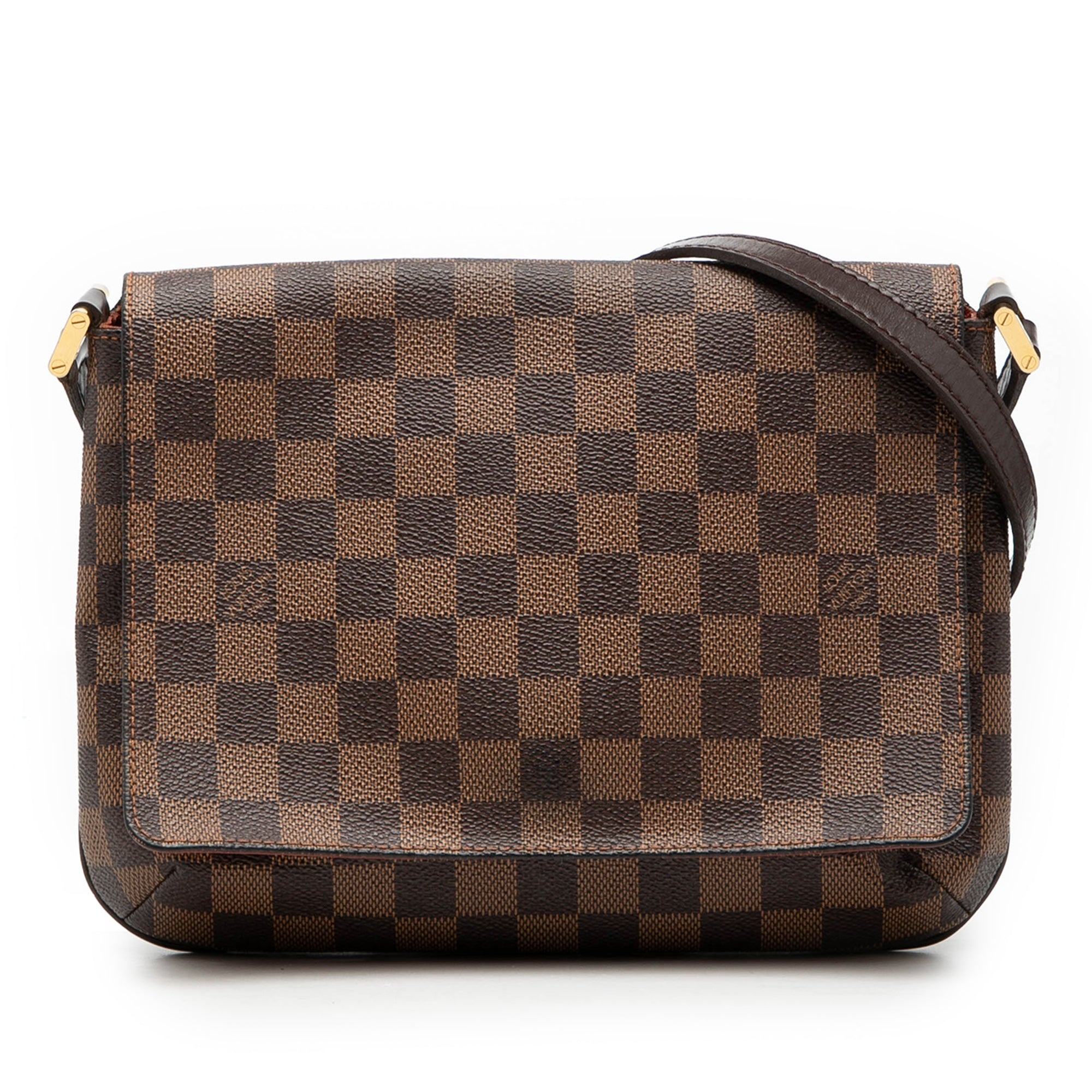 Damier Ebene Musette Tango Long Strap - Image 1