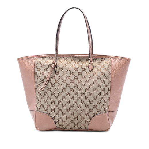 GG Canvas and Leather Bree Tote - Image 1
