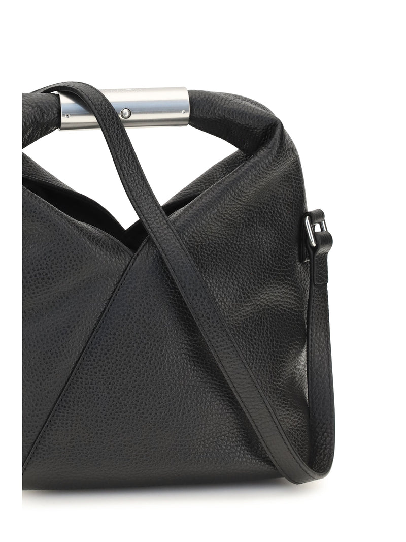 Mm6 Maison Margiela Japanese Top Handle Bag — Black Calf Leather Bos Taurus