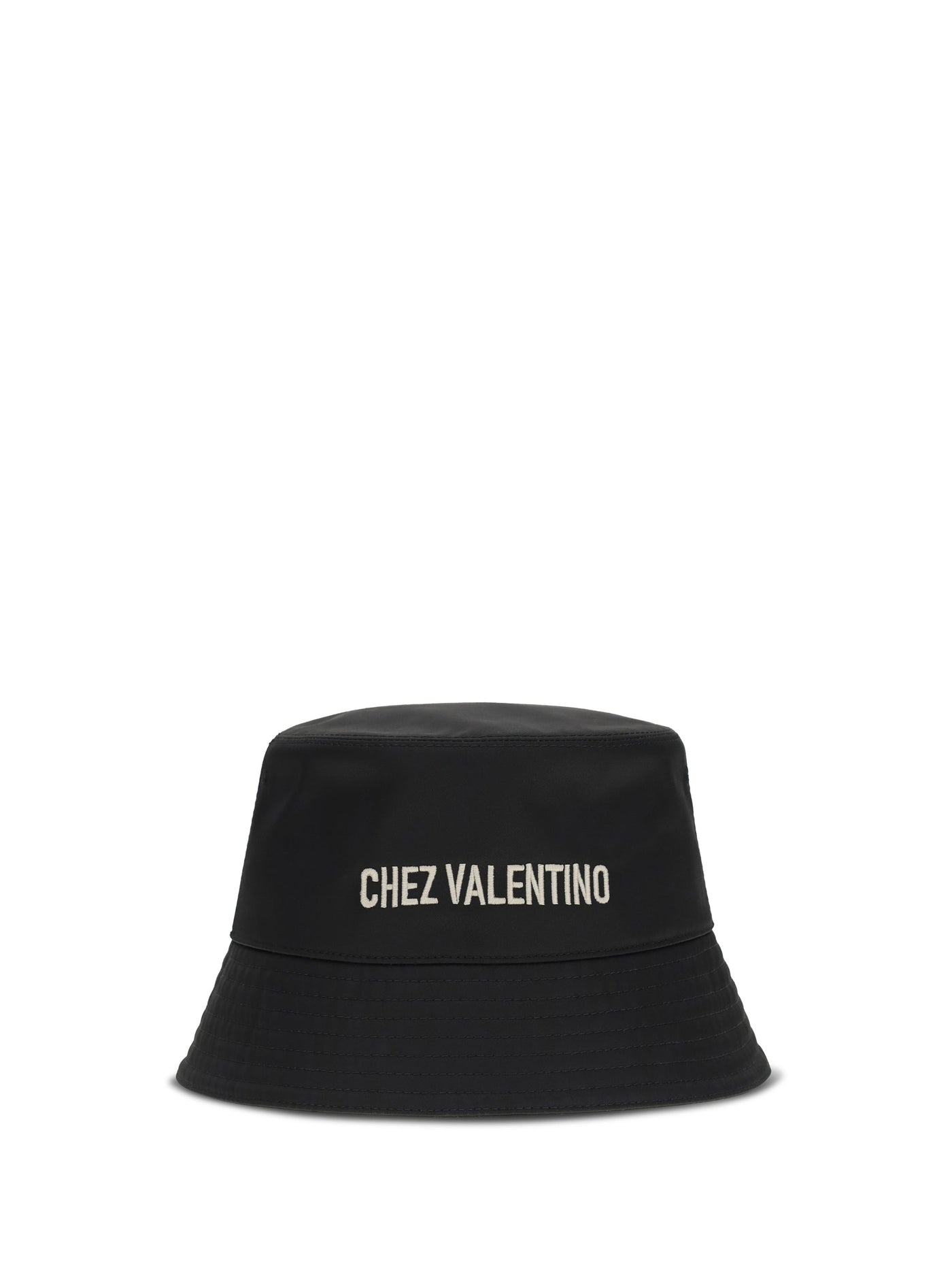 Valentino Garavani 8y2hga11und Bucket Hat — Black Cotton
