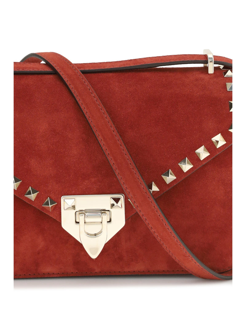 Valentino Garavani Shoulder Bag — Red Suede