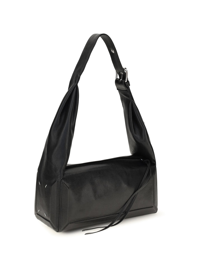 Maison Margiela Mutton Leather Shoulder Bag — Black