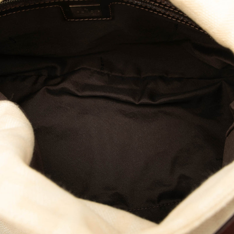 Zucca Canvas Double Flap Shoulder Bag - Image 4
