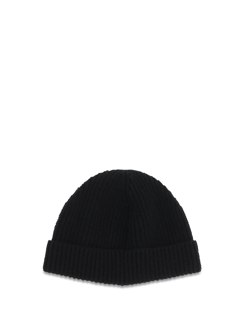 Valentino Garavani 9y2hb02gatz Beanie — Black Cashmere Beanies