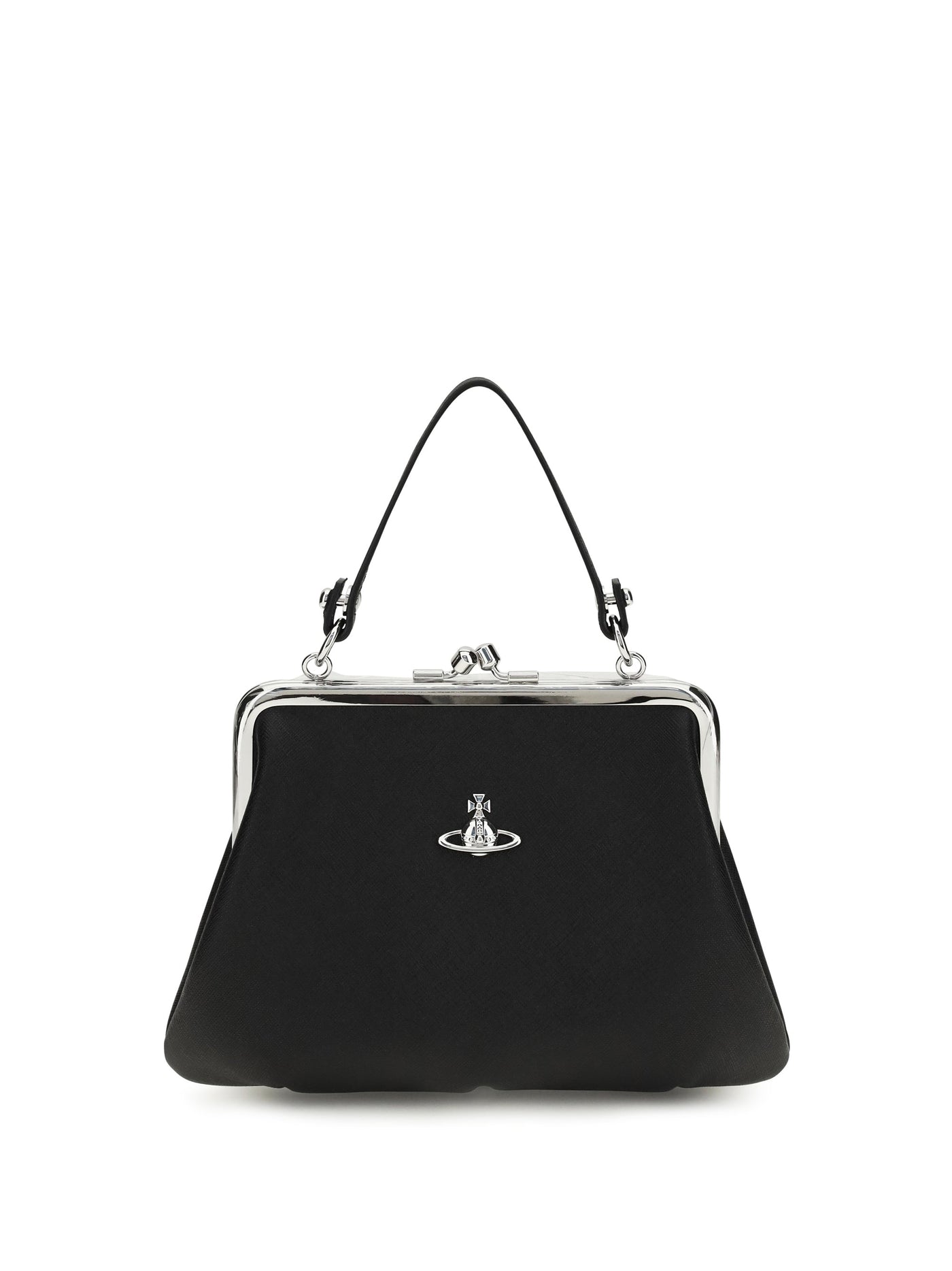 Vivienne Westwood Granny Top Handle Bag — Black Polyurethane