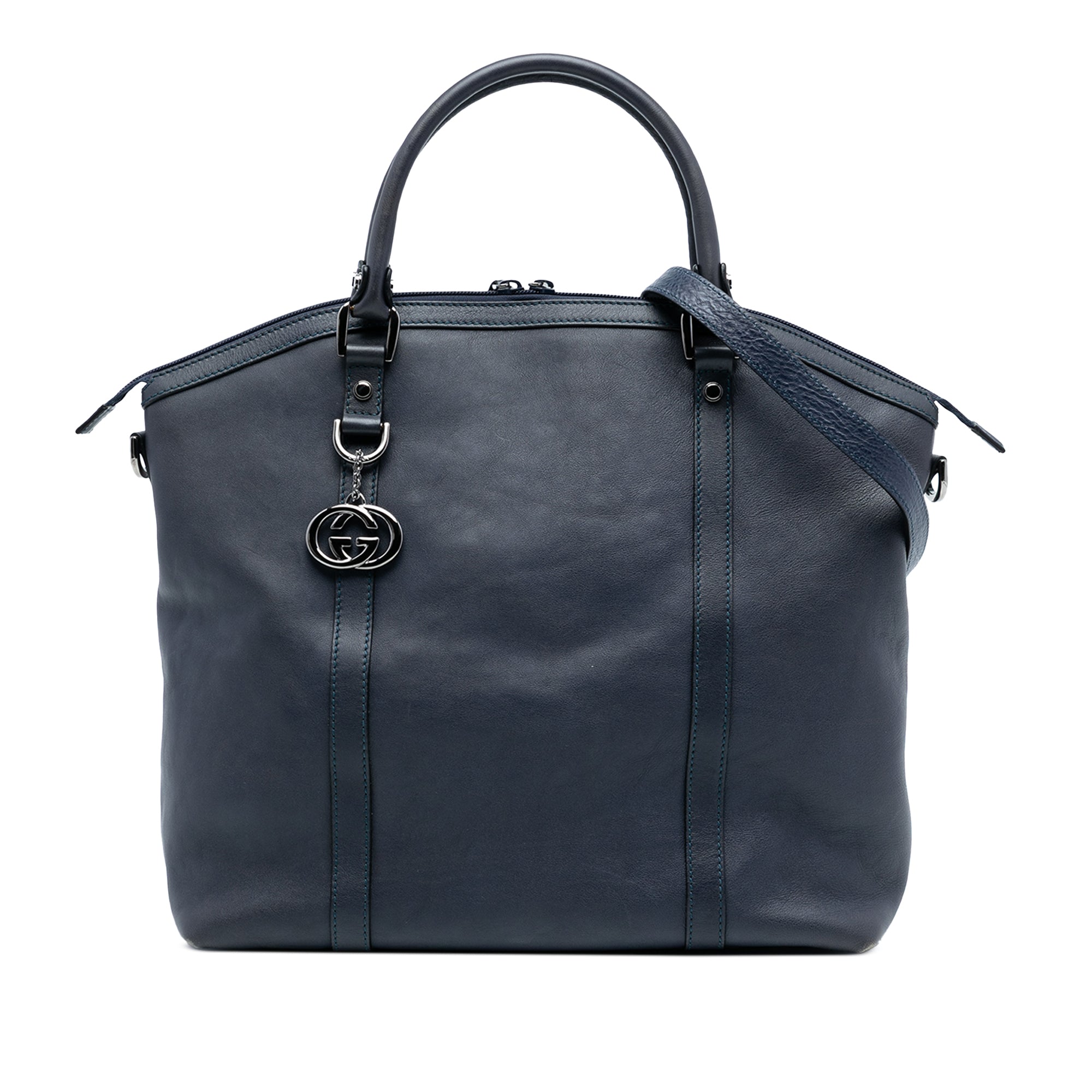 Large Calfskin GG Charm Dome Satchel - Image 1