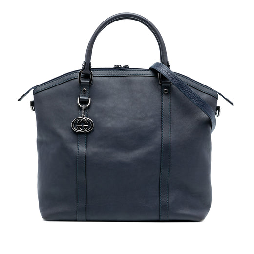 Large Calfskin GG Charm Dome Satchel - Image 1
