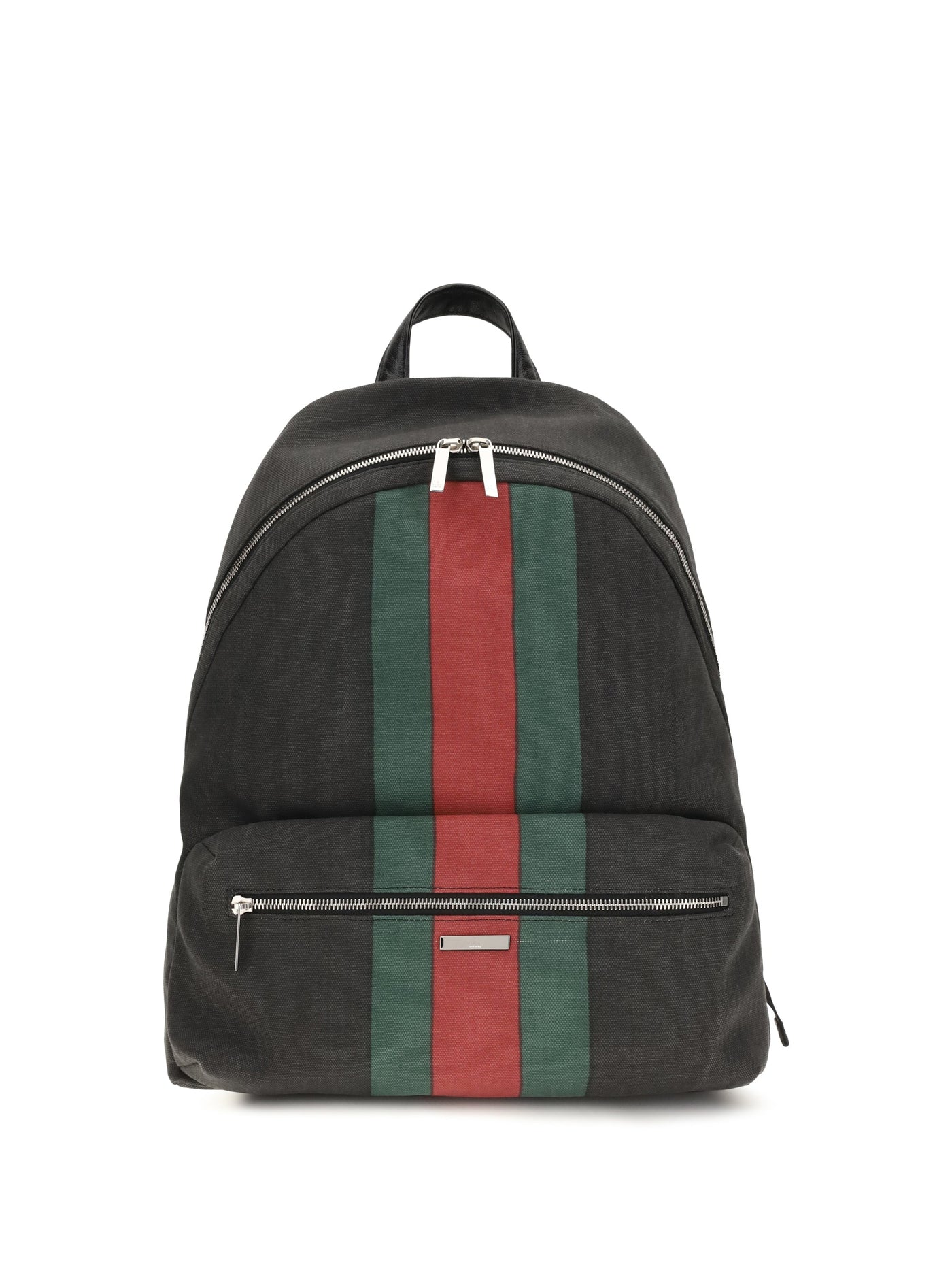Gucci Web Backpack — Black Fabric