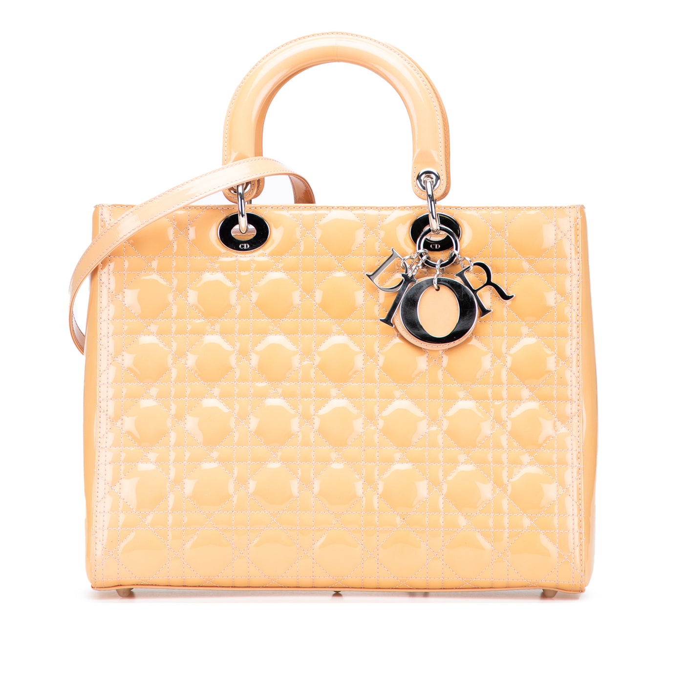 Large Patent Cannage Lady Dior - Image 1