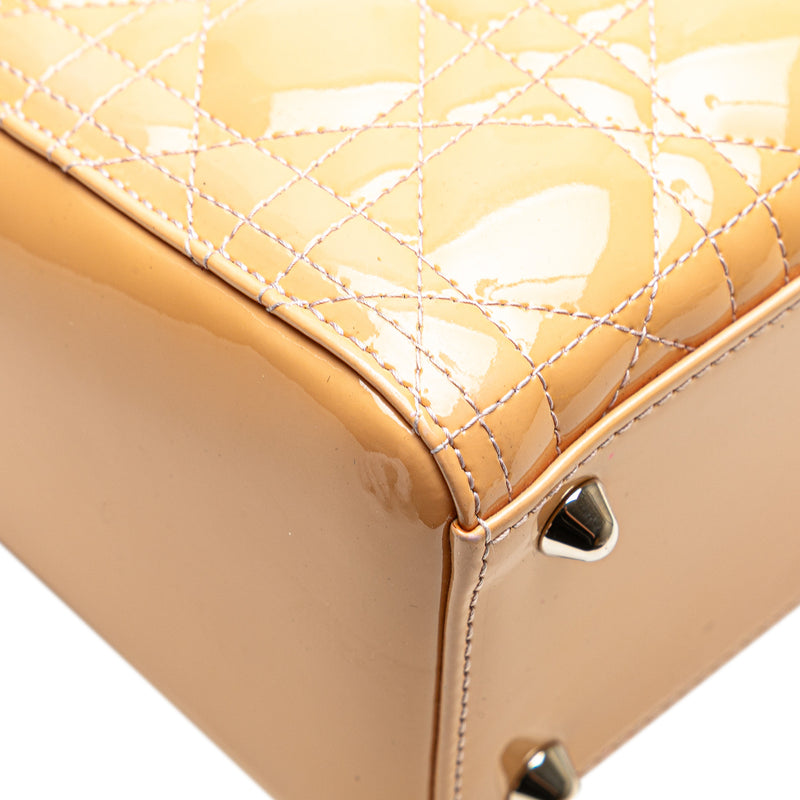 Large Patent Cannage Lady Dior - Image 10
